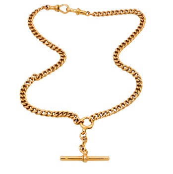 9ct gold 15.9g 16 inch Albert Chain